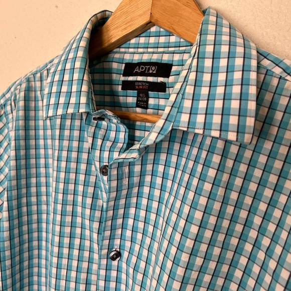 Apt. 9 | Men’s Checkered Stretch Slim-Fit Long Sleeve Button-Down - Picture 4 of 7